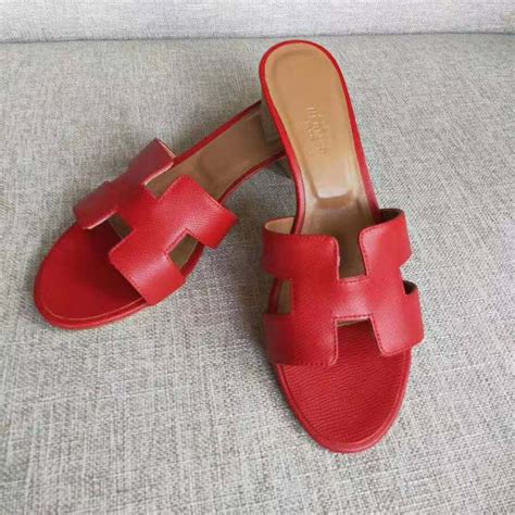 hermes red shoes|hermes oasis sandals.